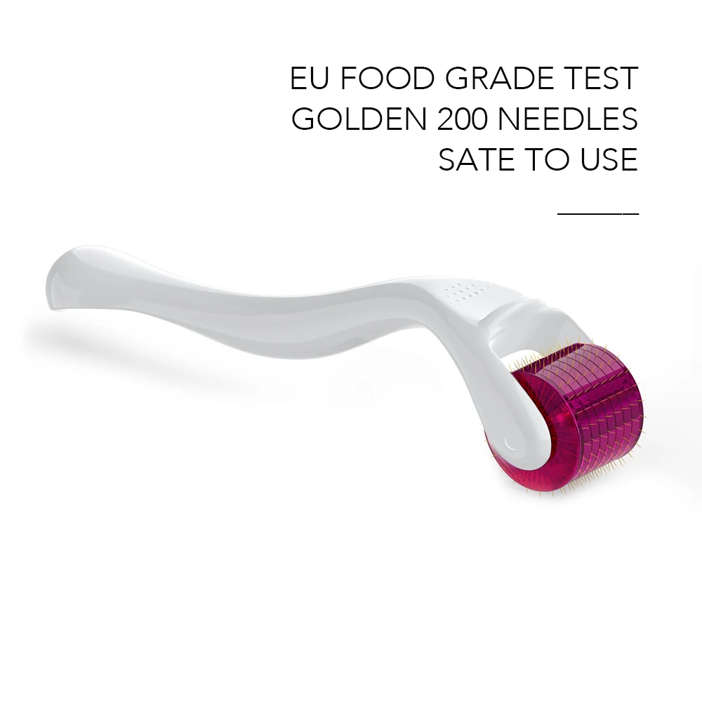 2020 HOT titanium 1mm 1.5mm needle photon derma stamp rolling led face beauty roller 200 dermaroller for facial treatment