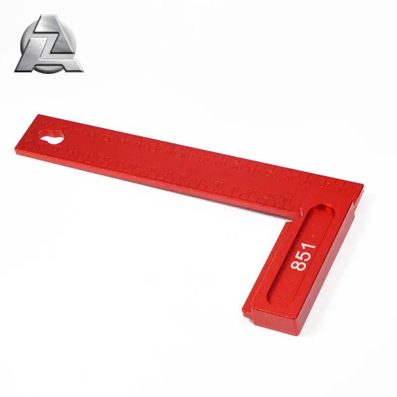 Woodworking hand tool carpentry metal high precision multifunctional right angle 90 degree square corner ruler for carpenter