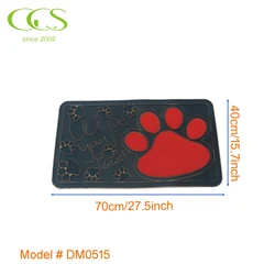 rubber Door Mat cute feet print Front Doormat Rugs waterproof Anti-Slip Backing carpet for Home Indoor Outdoor Floor Entrance