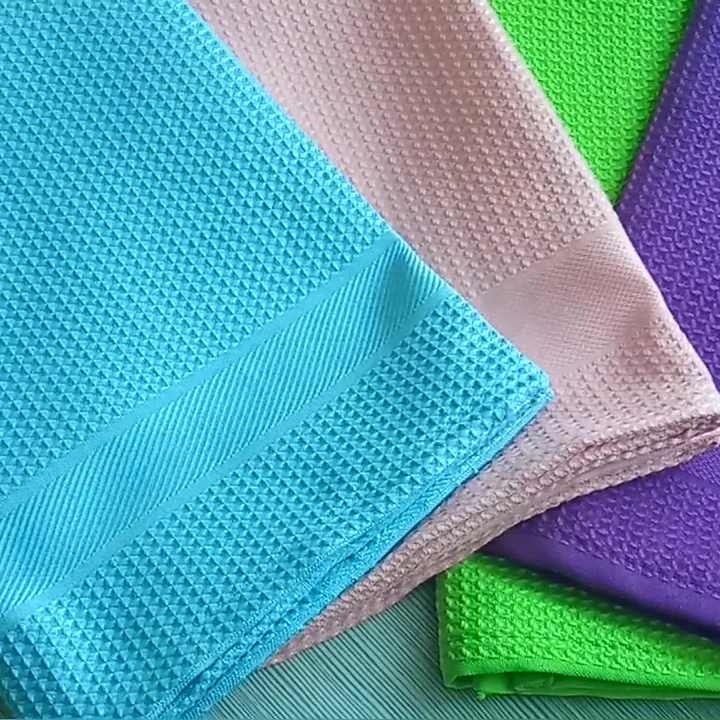 fashion kitchen towel set Microfiber Towel  Waffle Dish Cloths Dutch Kitchen  Cleaning Cloths