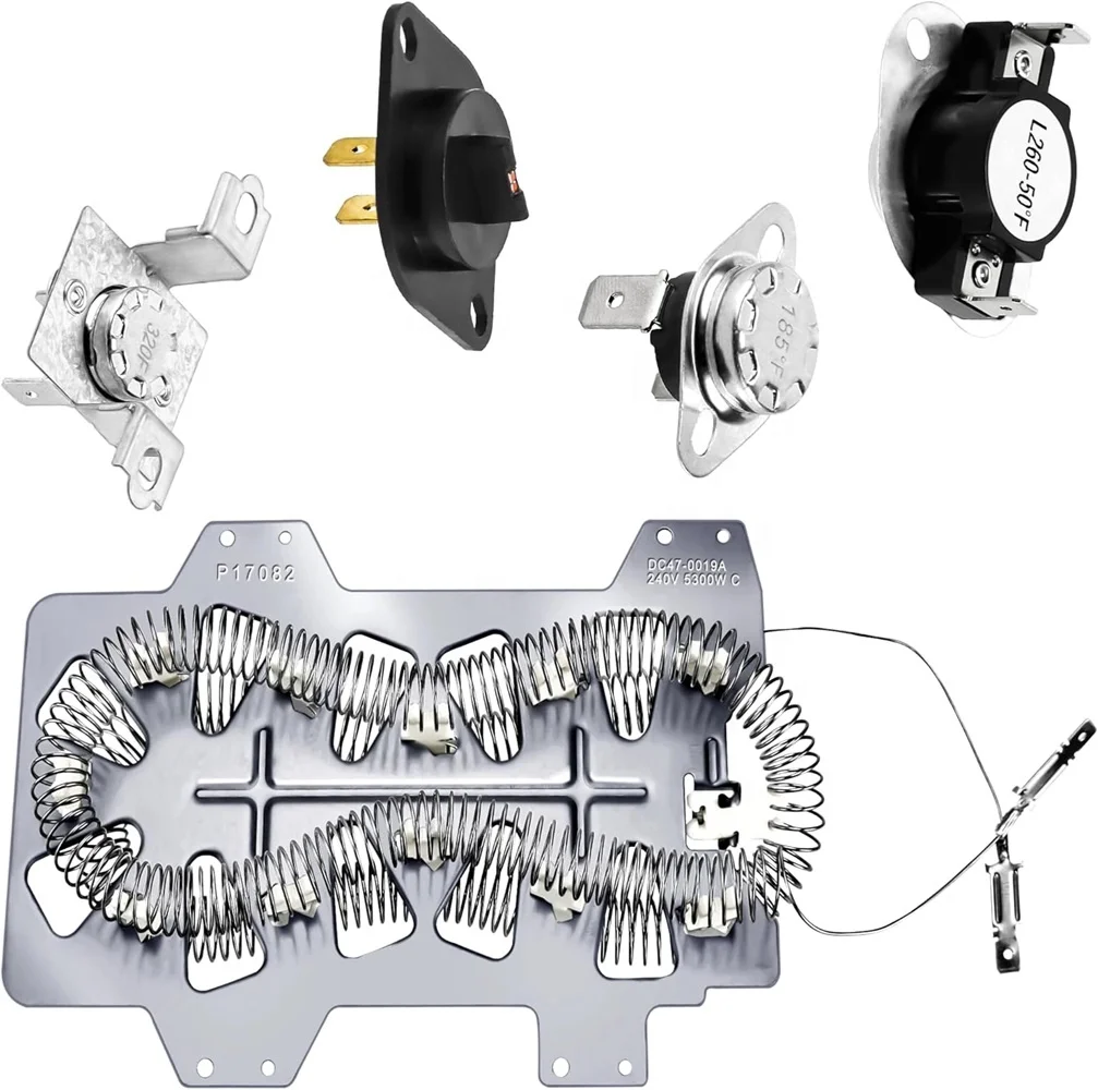 DC47-00019A сушилка нагревательный элемент с DC96-00887A DC47-00016A DC32-00007A DC47-00018A тепловой предохранитель для сушилки