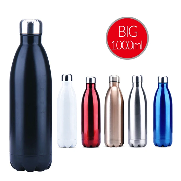 BPA Free 1.5 Liter 15L Cola Shape Vacuum Insulated S/S Sports Water Bottle Big Capacity for Hot and Cold Drinks SPSS0041-1500