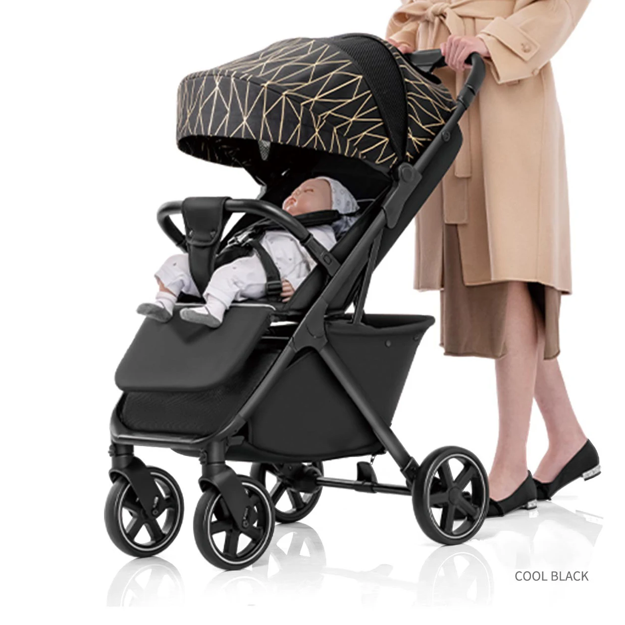 One Scond In and Up Infant Stroller Baby Push Chaiir Unisex Lightweight One-Hand Foldable Pushchair Baby Carriage Strollers