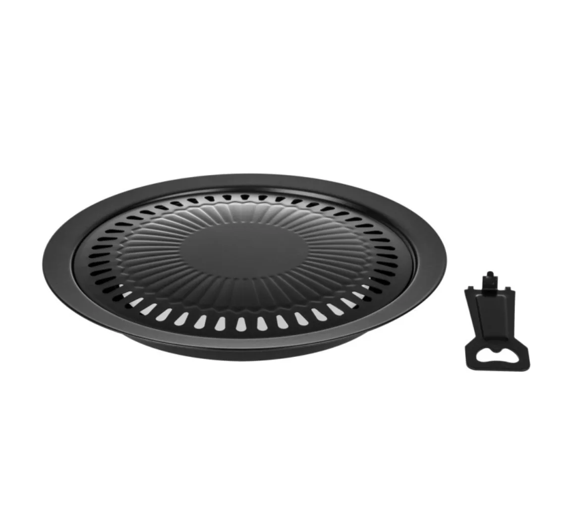 
Outdoor stainless steel barbecue tray Electric ceramic stove and convection stove matching Korean barbecue tray 