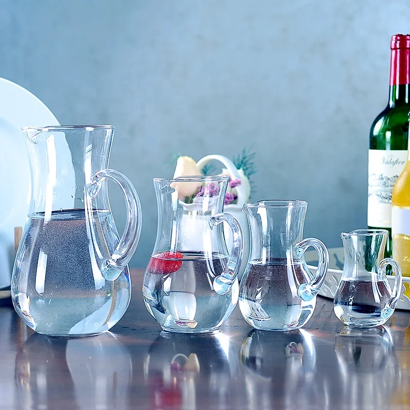 Machine Made 200ml Wine Decanter Liquor / juice dispatcher glass carafe