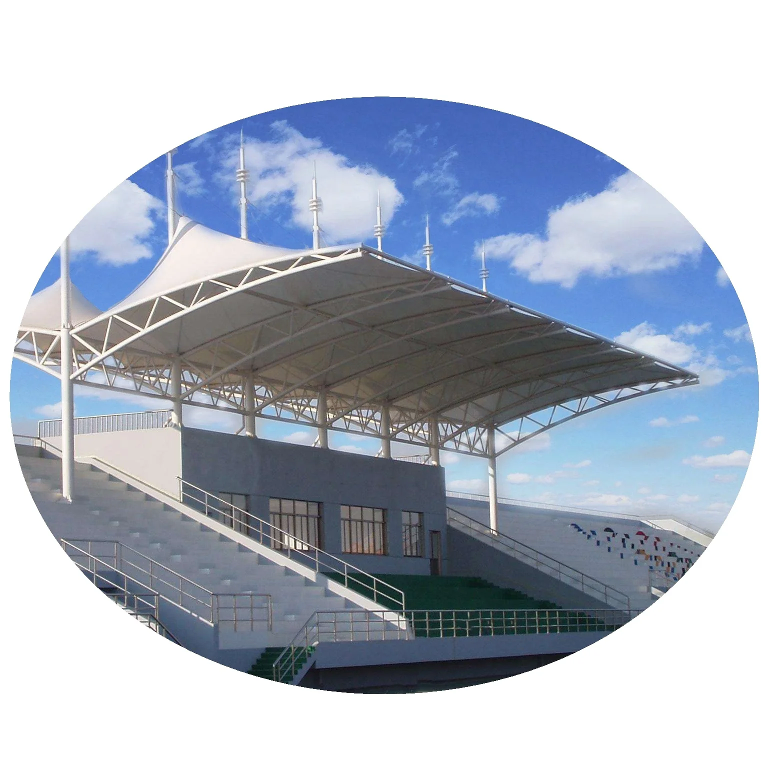 Уличный солнцезащитный навес, парковочный навес со стальной рамой, мембрана, растягивающая конструкция, навес, машина для резки мембранной конструкции