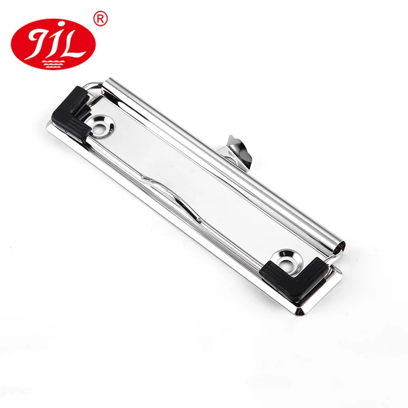 Металлический зажим 120 мм с вешалкой и резиновым углом