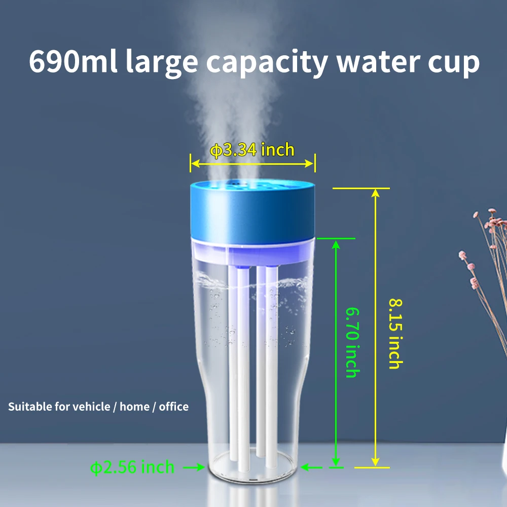 dongguan Mini Usb OEM indoor  large capacity air bottle car vehicle home room office Indoor top selling  humidifier creative