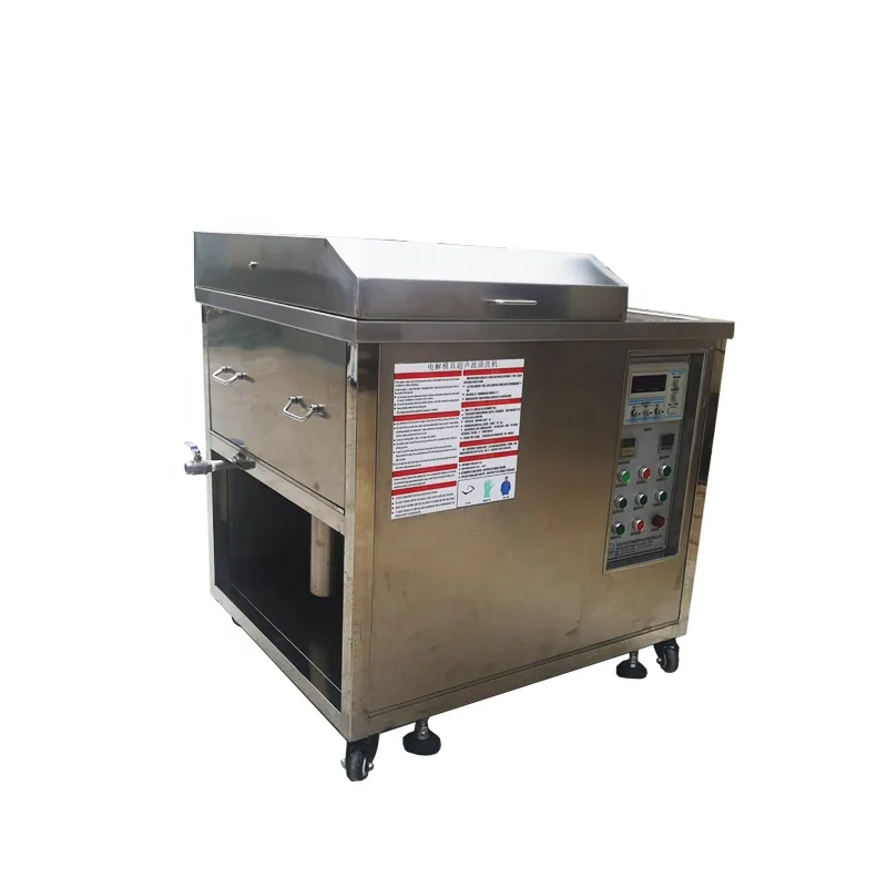 Factory Industrial Electrolytic Injection Moulding Heating-Tank Ultrasonic Cleaning Machine For Washing Medical Rubber Mold