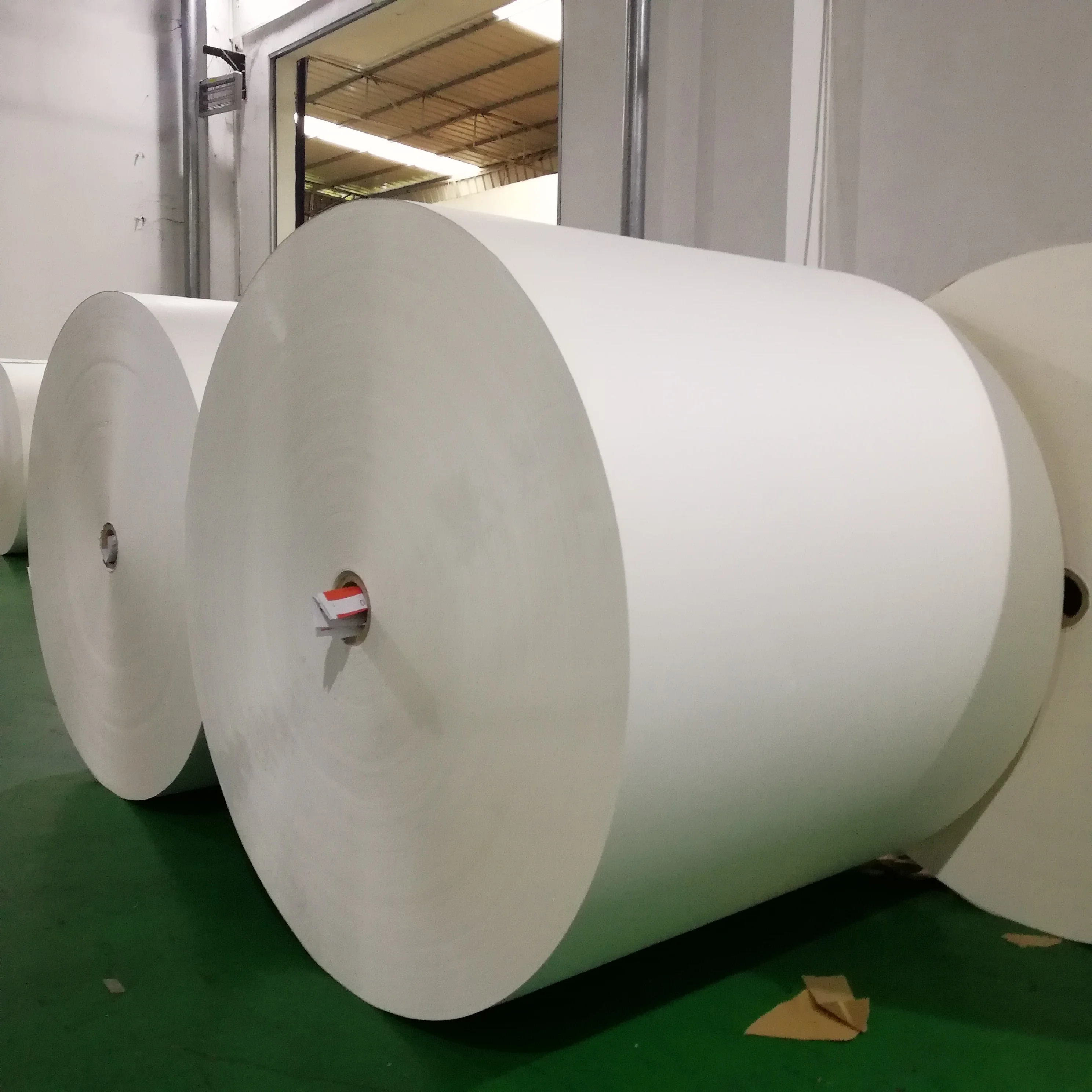 Raw materials single / double sided PE Coated Paper for disposable paper cup container maker in Roll / Sheet / Fans