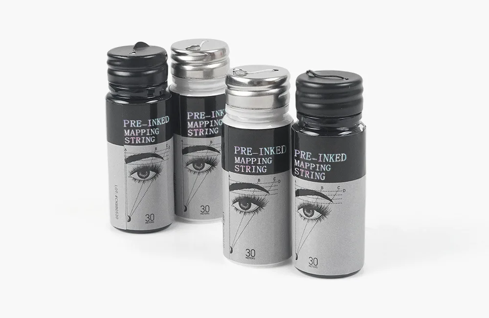 Белая и черная 30 м Перманентный макияж Tatoo Microblading бровей коррекция стринги