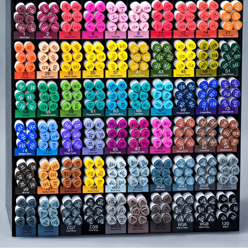 fashion multi colors triangular dual tips marker for children watercolor markers sketch pen stationery wholesale