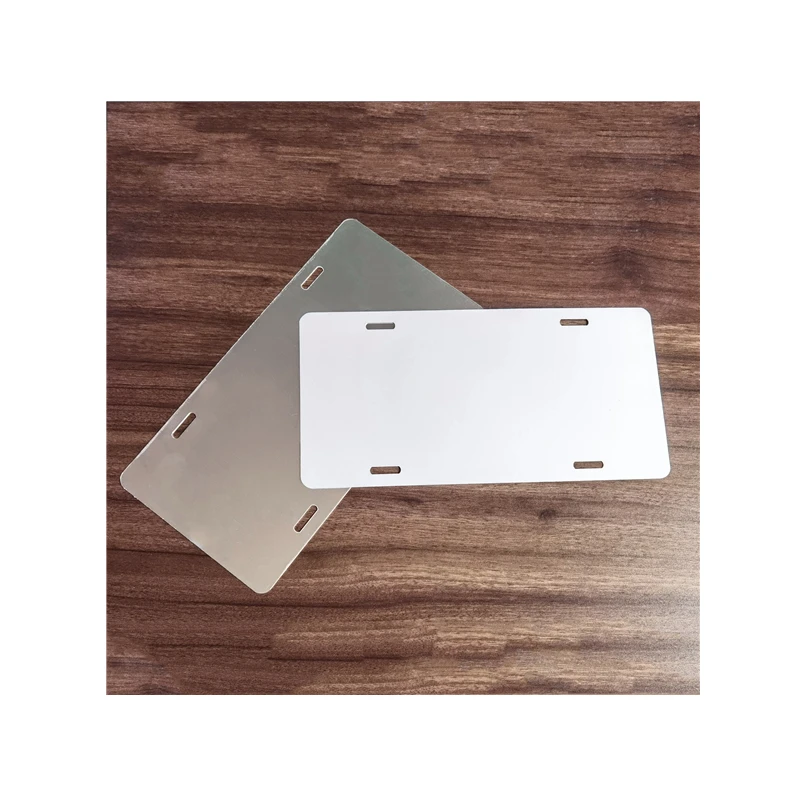 12'x 6'x 0.025' Car Tags Sublimation Aluminum Blank License Plates Personalized Printing Heat Transfer Car Plates