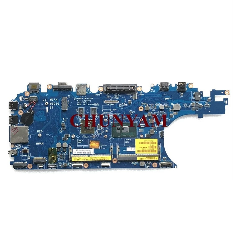 High quality cheap Laptop motherboard LA-C642P i5-6300u GVKV9 For Dell Latitude 15 E5570