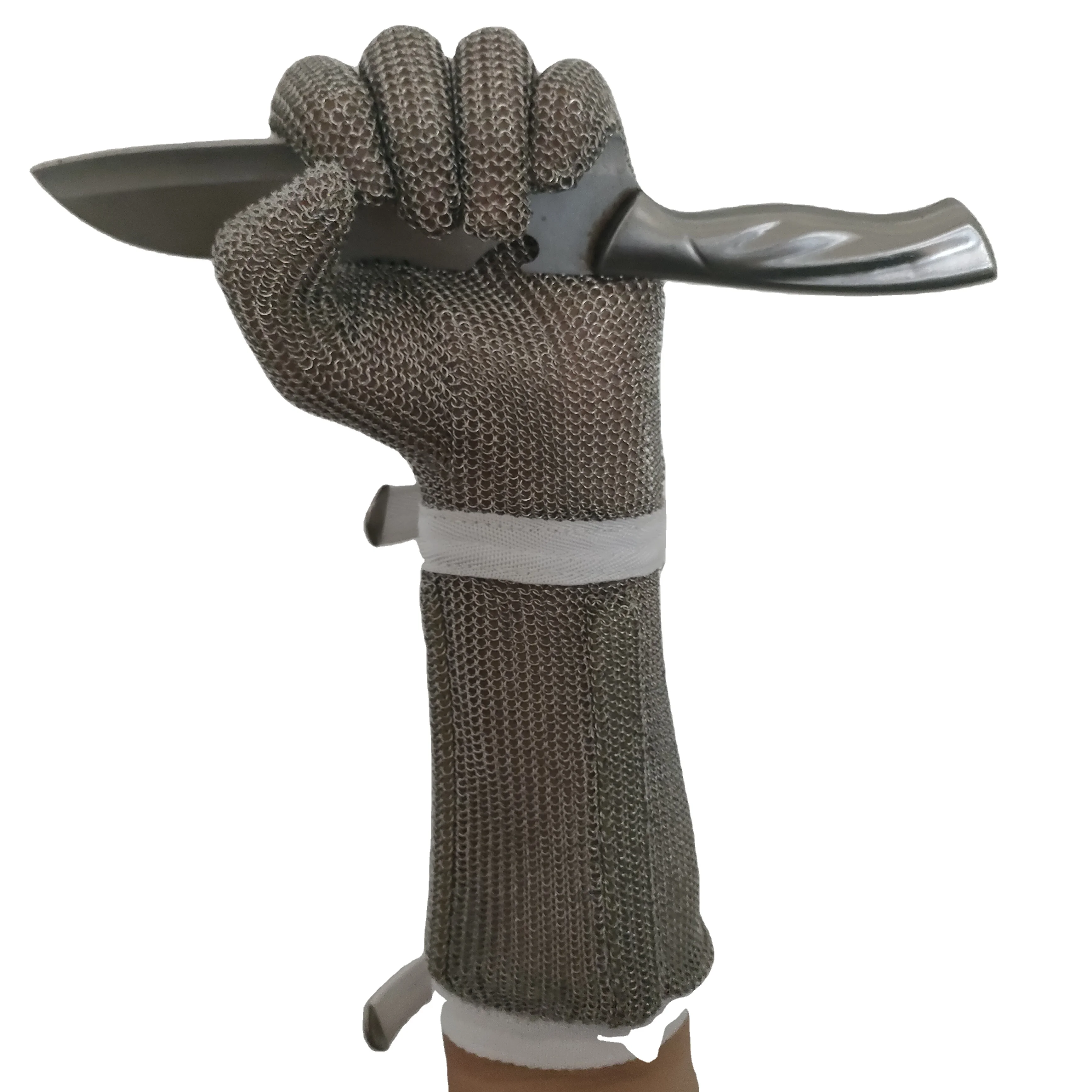 Factory price  Cut Resistant Glove Stainless Steel Mesh Metal Wire Glove Durable Rustproof Reliable Cutting Glove