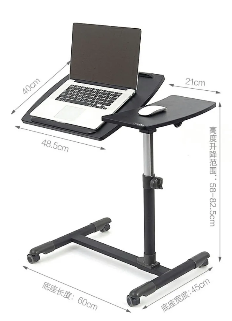  Домашний кабинет с колесами прикроватный маленький стол для ноутбука