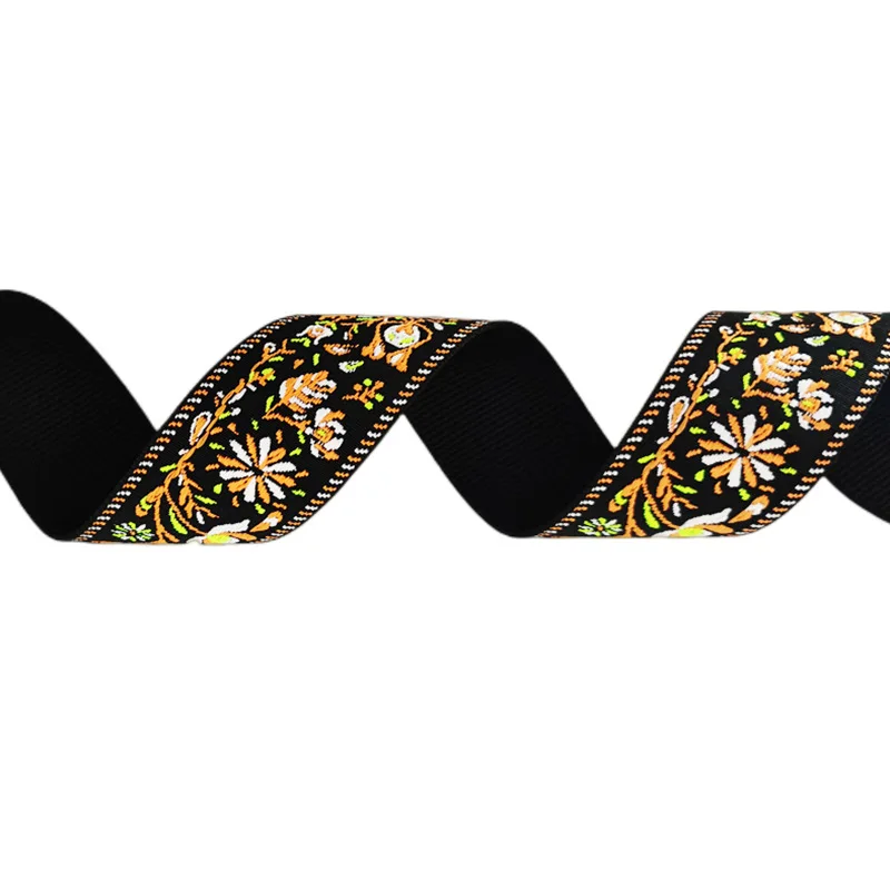 5cm Embroidery Bohemian Strap Adjustable Replacement Belt Guitar Style Crossbody Handbag Purse Straps