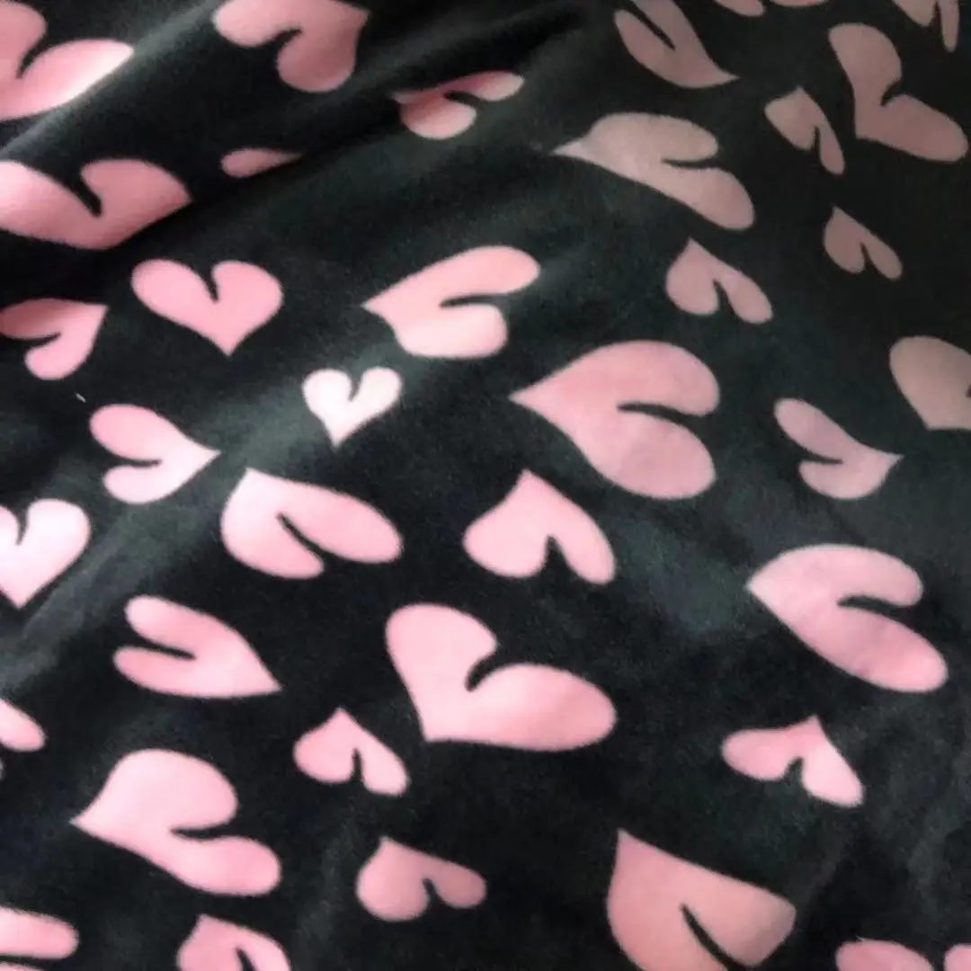 3D new design flannel fleece fabric cutting fabric and backside printing 320 gsm china flannel blanket