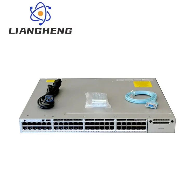 3850 Switch that supports SFP+ transceivers, 48 ports that support up to 10G WS-C3850-48XS-E