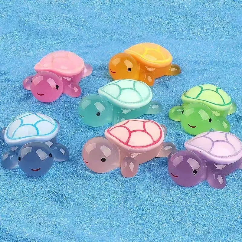 2024 Home Decor Resin Sea Turtle 4.5cm Mini Turtle Toys Doll House Toys Children