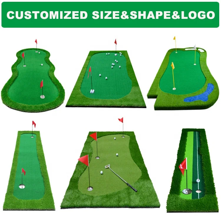 Factory Large Golf Green Golf Putting Green Mat Putting Carpet Mini Golf Course Portable Putting Matt