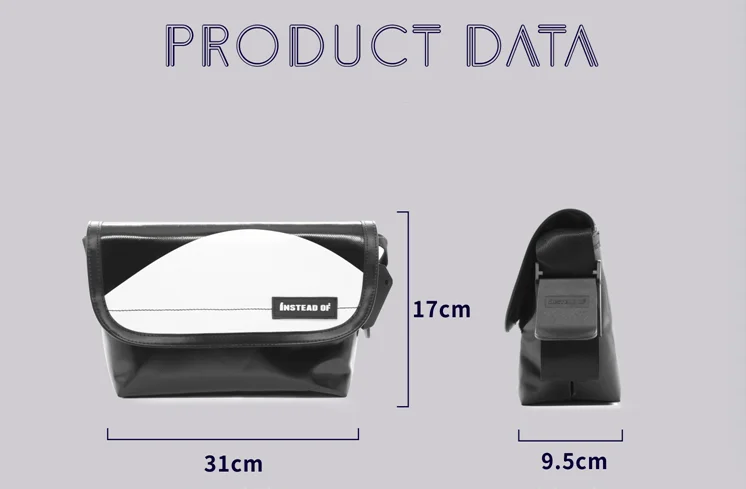 Recycled Tarpaulin Tote Bag Freitag Bag Abrasive PVC leather Single Shoulder Bag Custom with Truck Tarpaulin Shoulder Strap