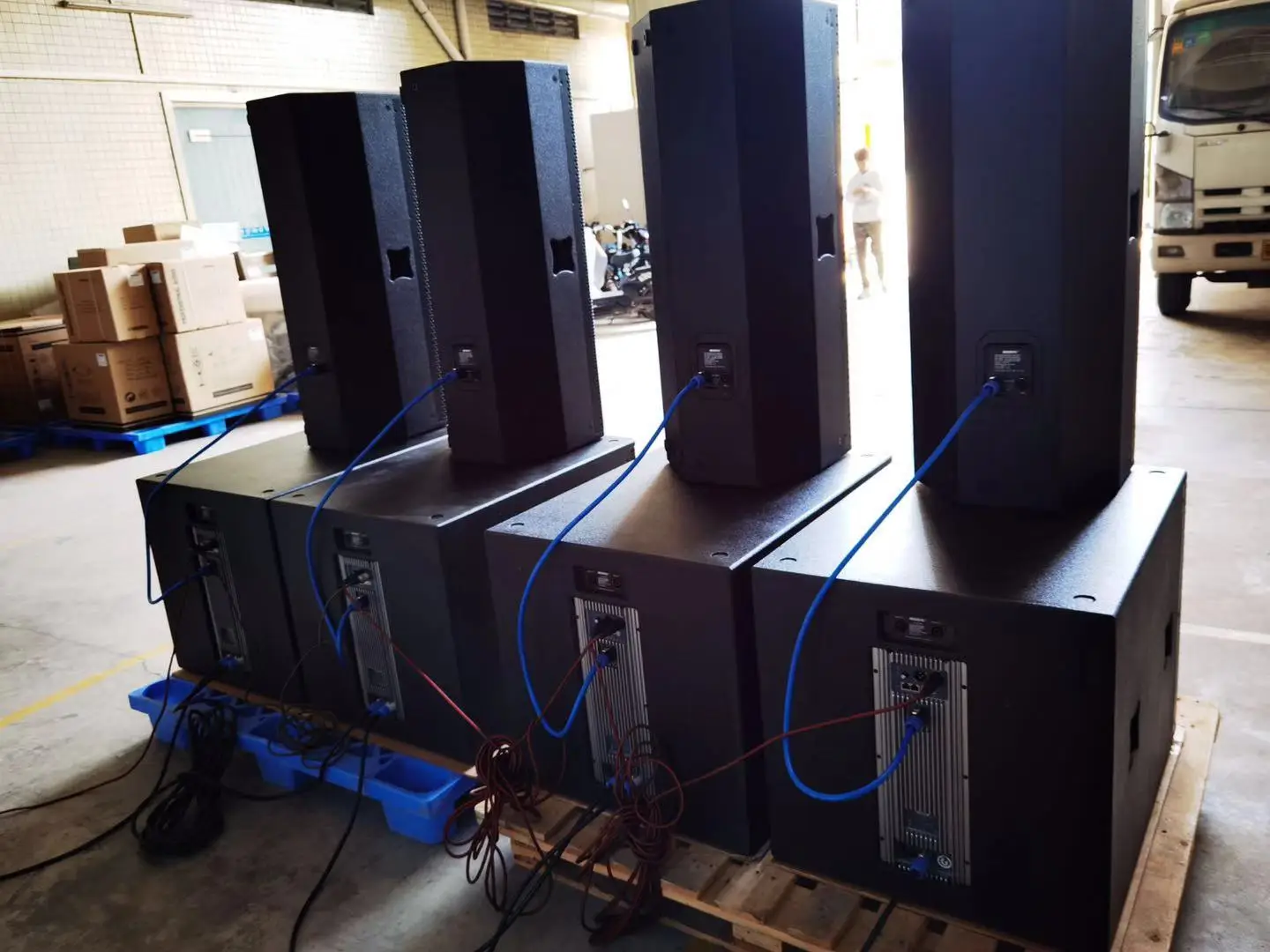 professional audio dj sound system 2000 watts 18 inch active subwoofer