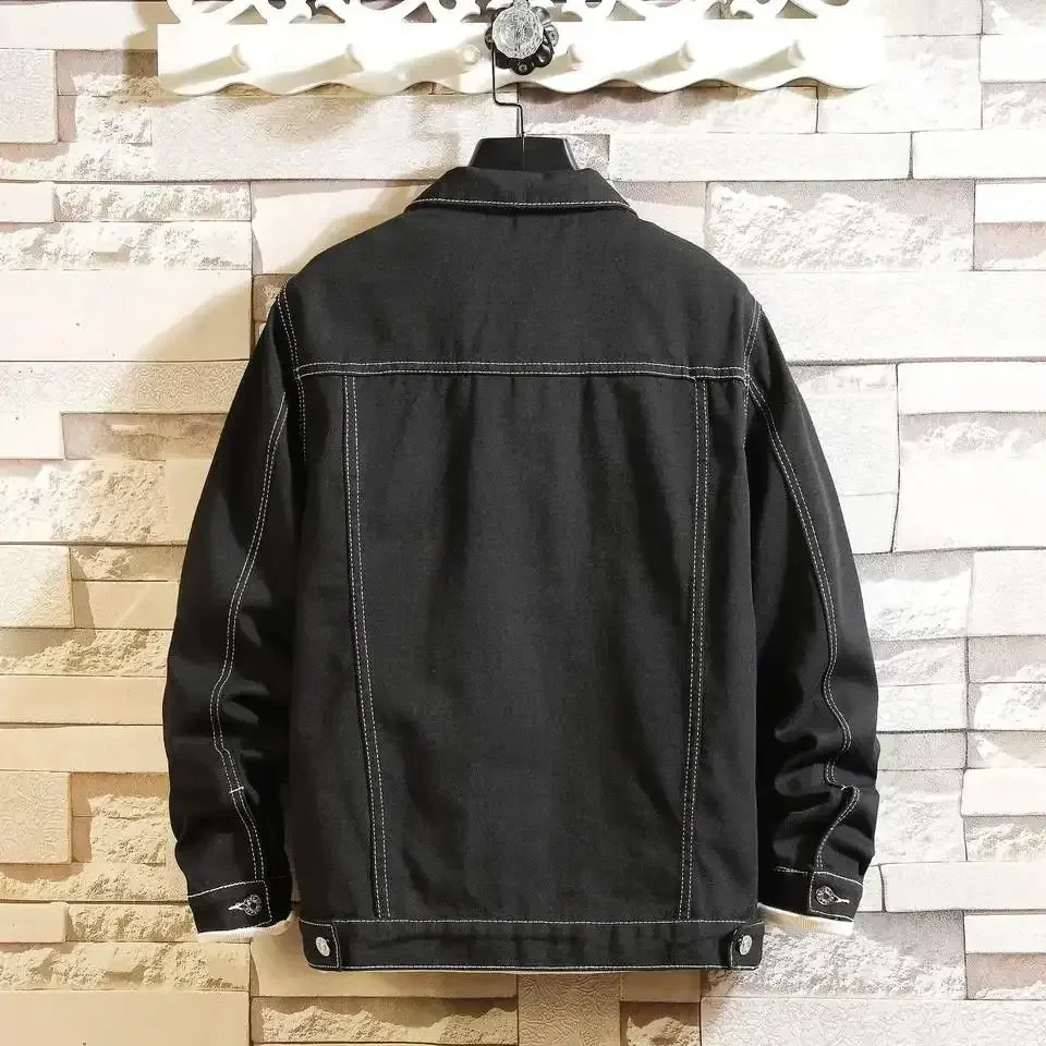 Custom Fashion Print Cotton Jean Jacket Designed Mens Denim Jacket Men