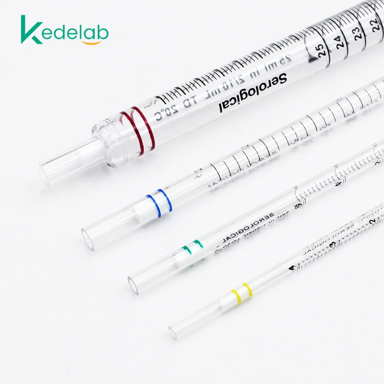 1ml 2ml 5ml 10ml 20ml 25ml 30ml 50ml Serological Pipettes for Lab Use