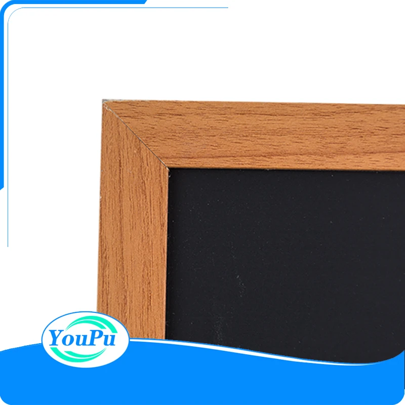 Black Chalkboard with Wooden Frame Blackboard for School Office Home Supplies