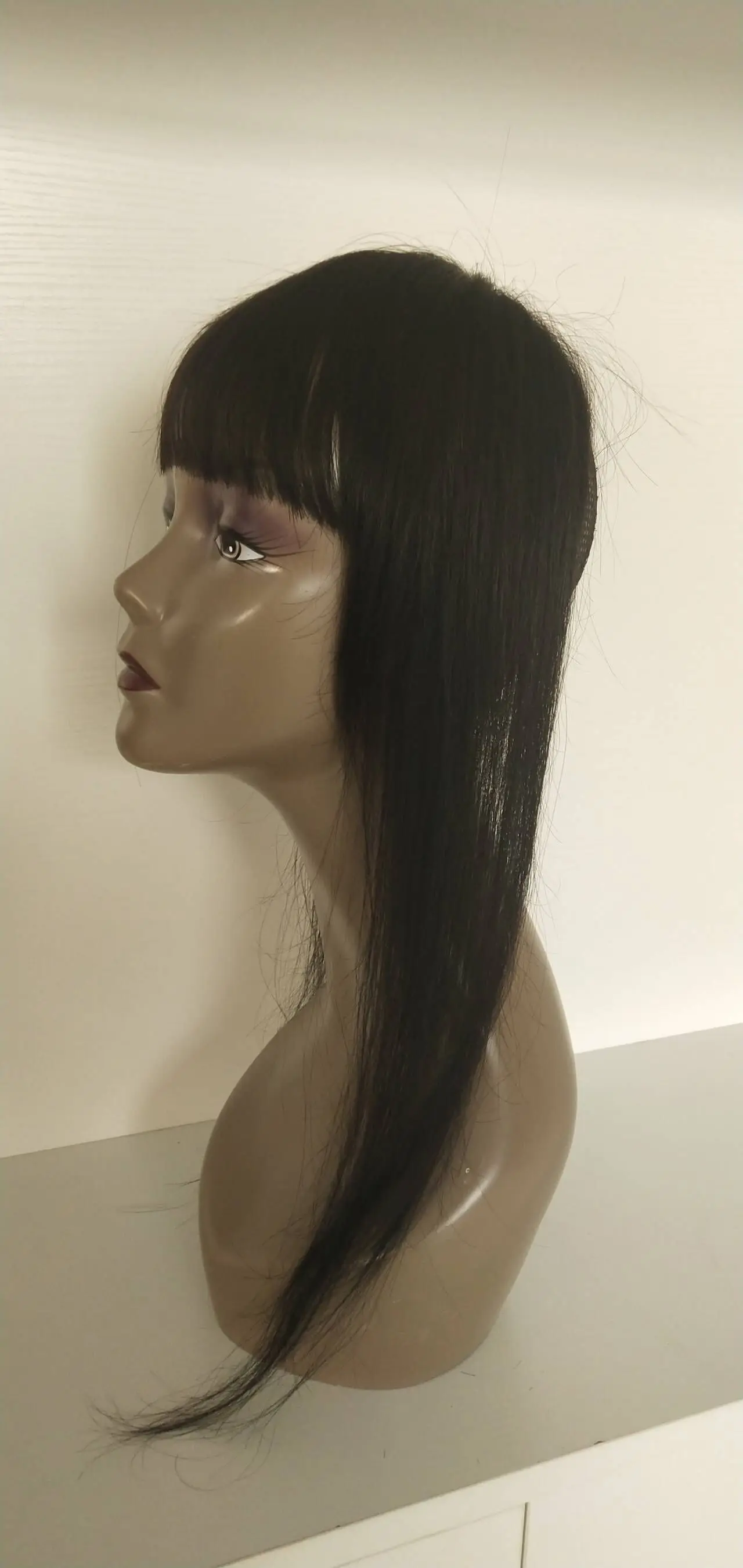  613 блонд оптовая продажа челка remy натуральные волосы кусок кружево закрытие черный женский удлинитель бахрома человеческие