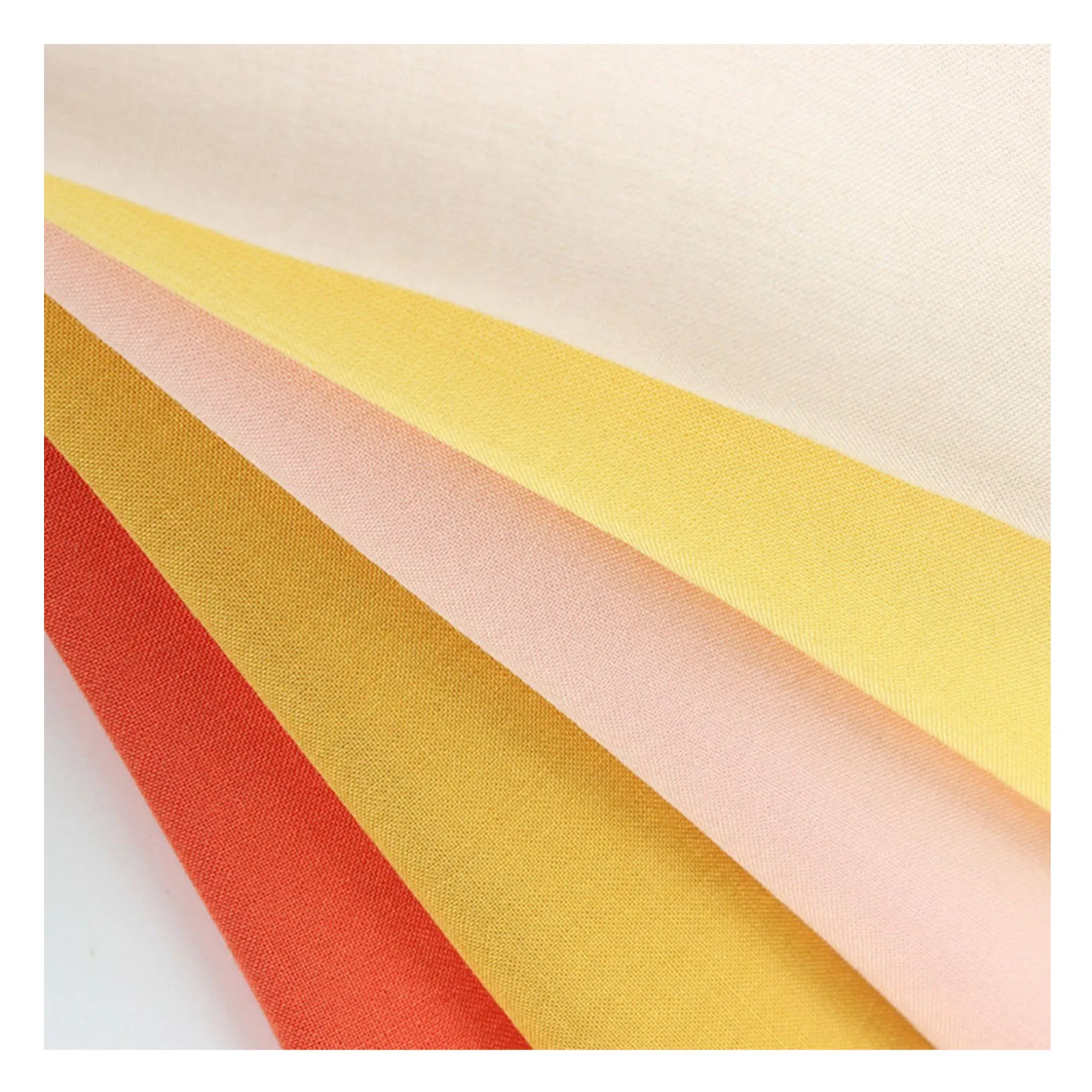 100% Spun Rayon Fabric Woven Rayon Challis for Skirts Solid Color Viscose Plain Dyed Tela Rayon Viscose Fabric