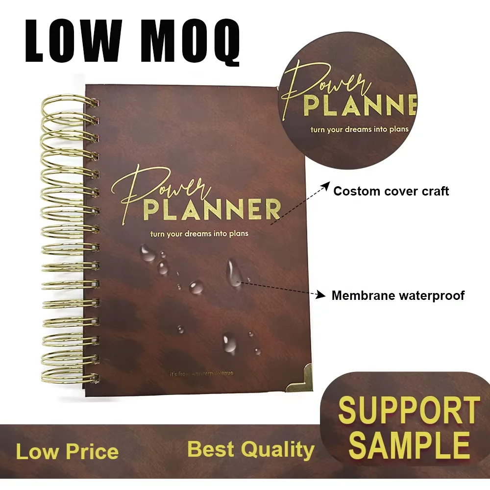 Uptodate Hardcover Mindfulness Motivation Self Care Manifestation Journal Inspire planner custom printing