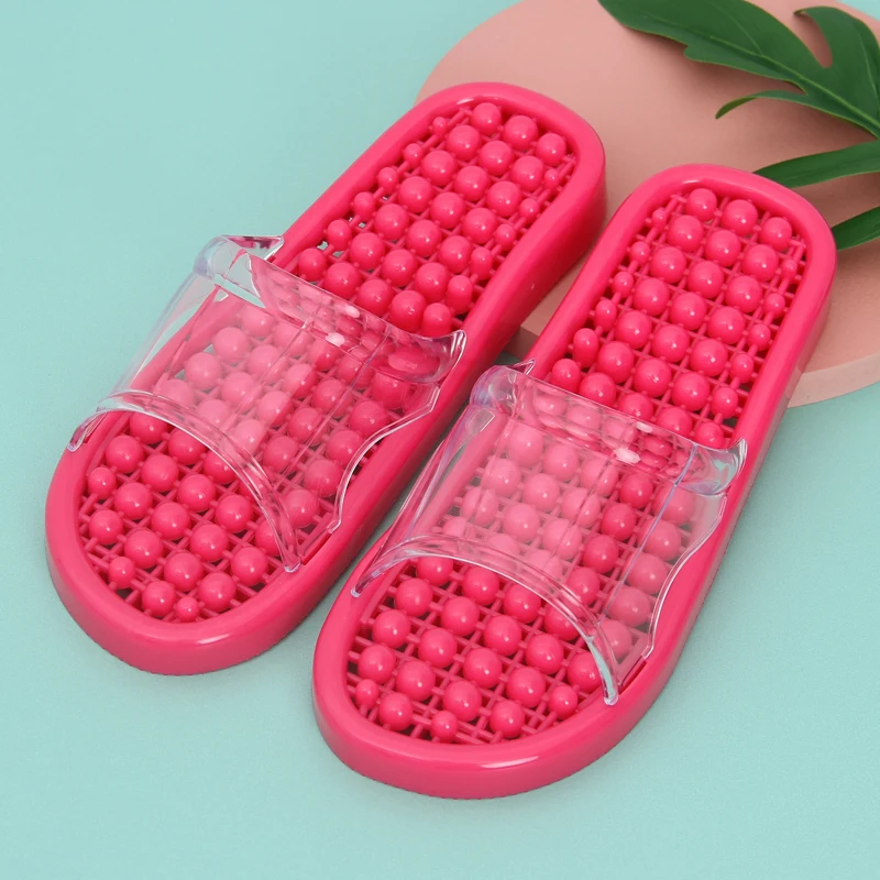 ladies beach PVC bubble massage slipper