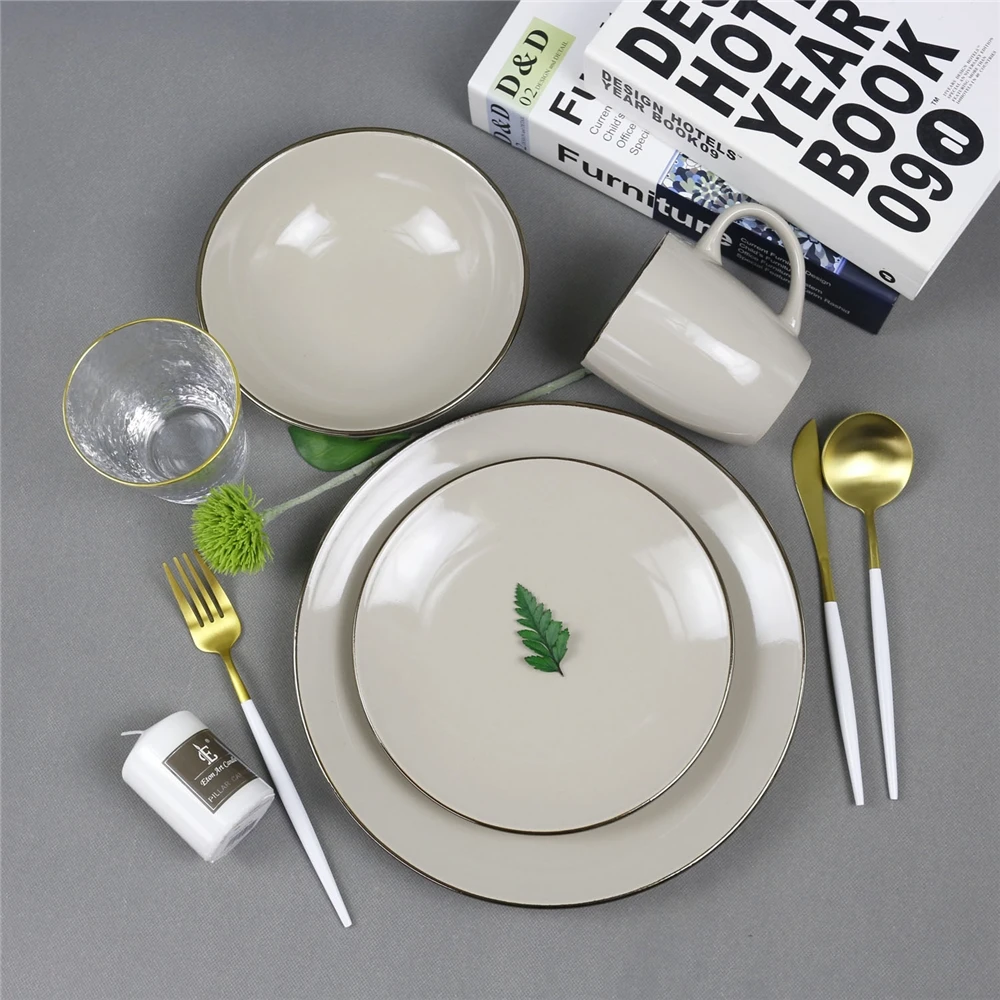 Porcelain ware Hot sale ceramic dinner Low price stoneware set dinnerware sets