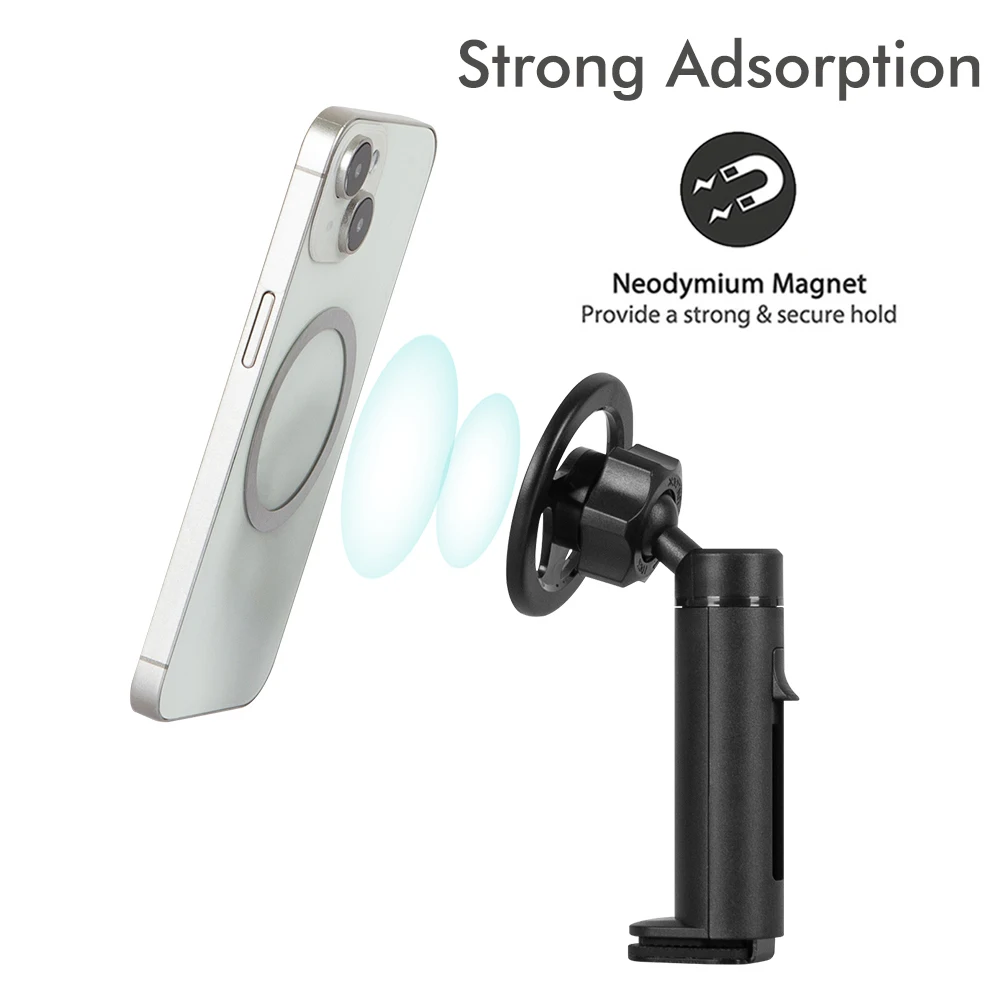 Universal ABS Mobile Phone Stand Adjustable 360 Degree Rotation Of Desktop Mobile Phone Stand Magnetic Head