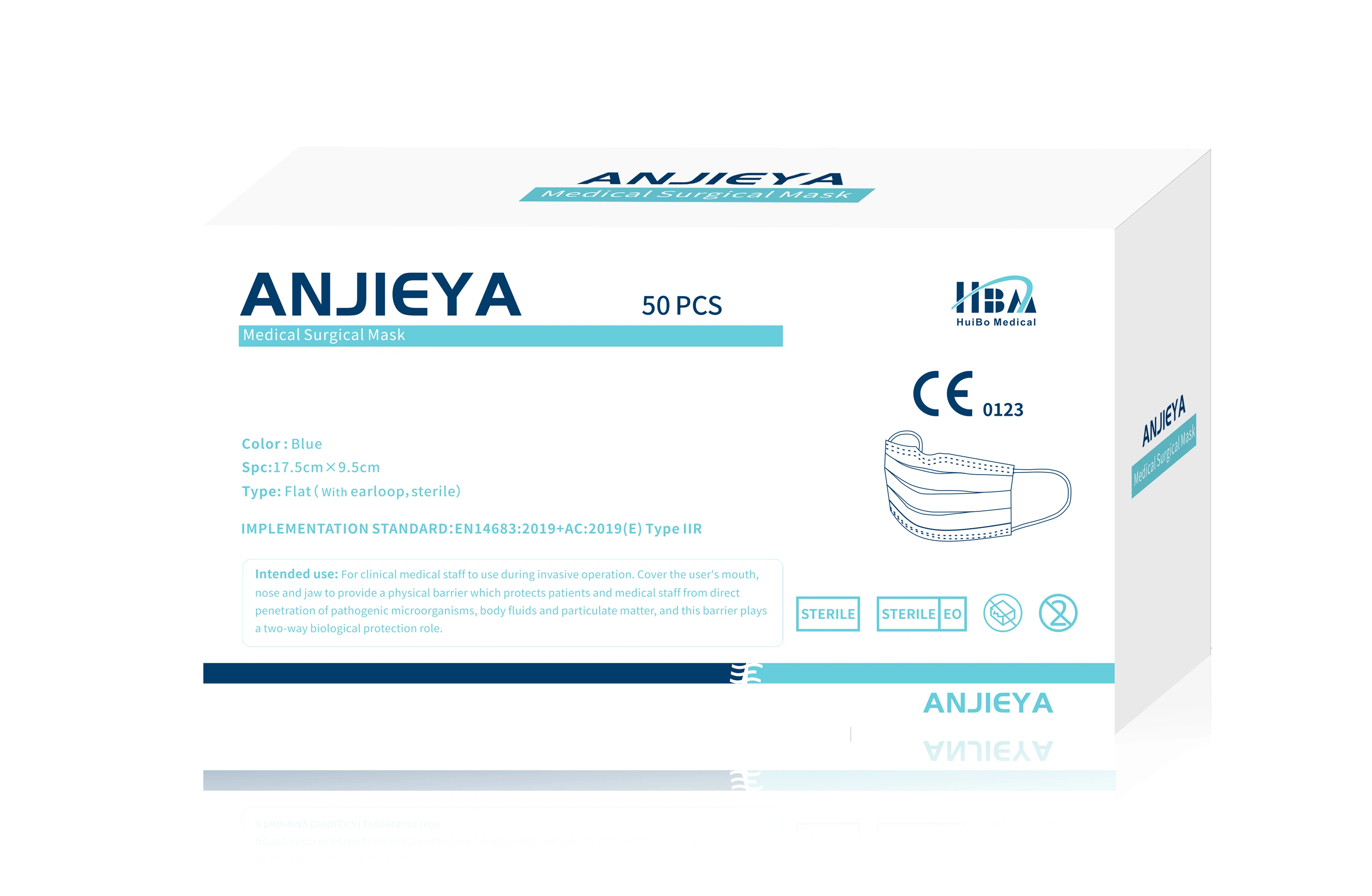 best price EN14683 Type I disposable medical mask 3ply on sale