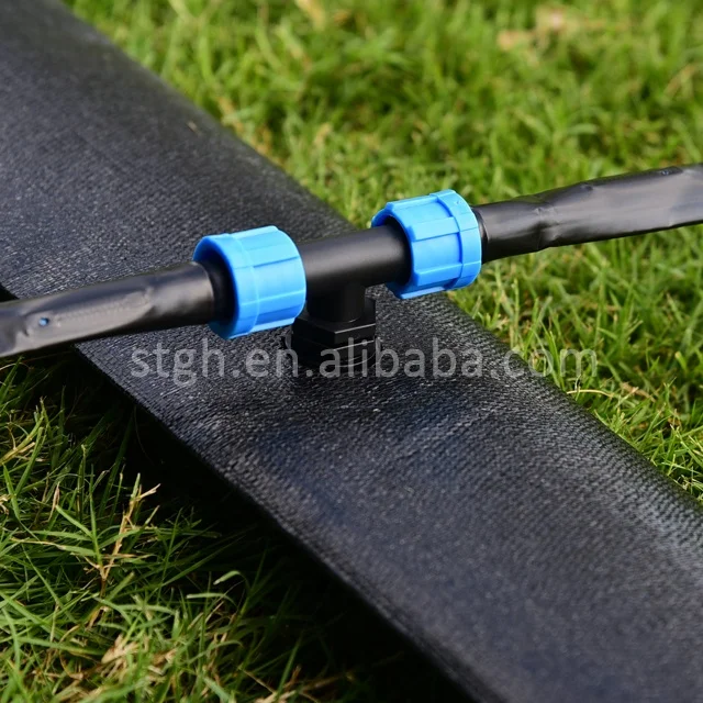 Pre-installed outlets pipe drip irrigation lay flat hose with integral welding outlet