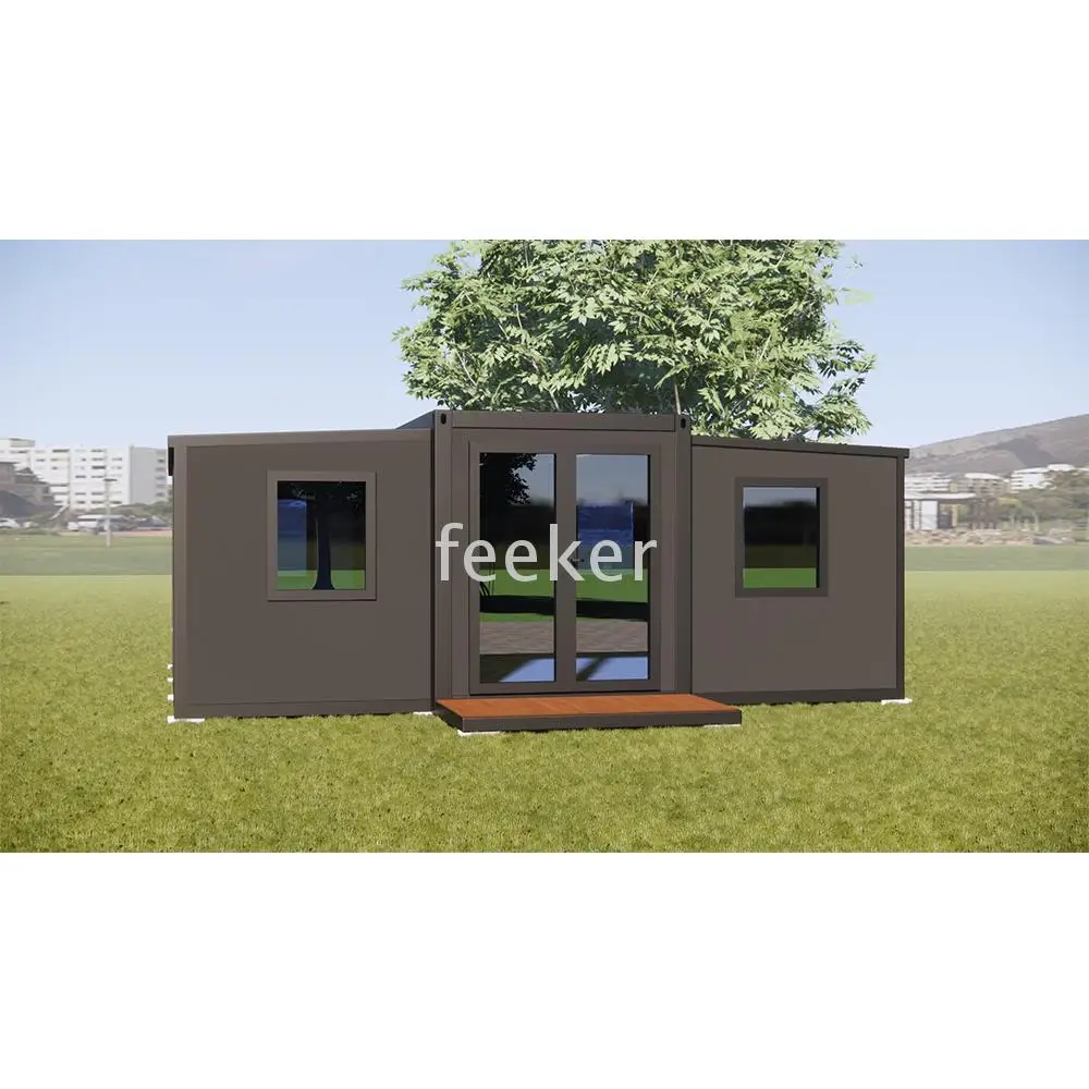 China Houses New 20ft Prefab House Interlock Brick Solar Kit Container Fabrication