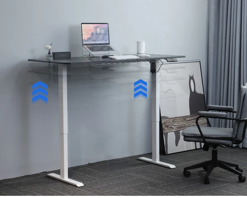 SR2D Modern Single Motor Electric Office Computer Workstation Table Height Adjustable Standing Desk Frame For Home Office Use