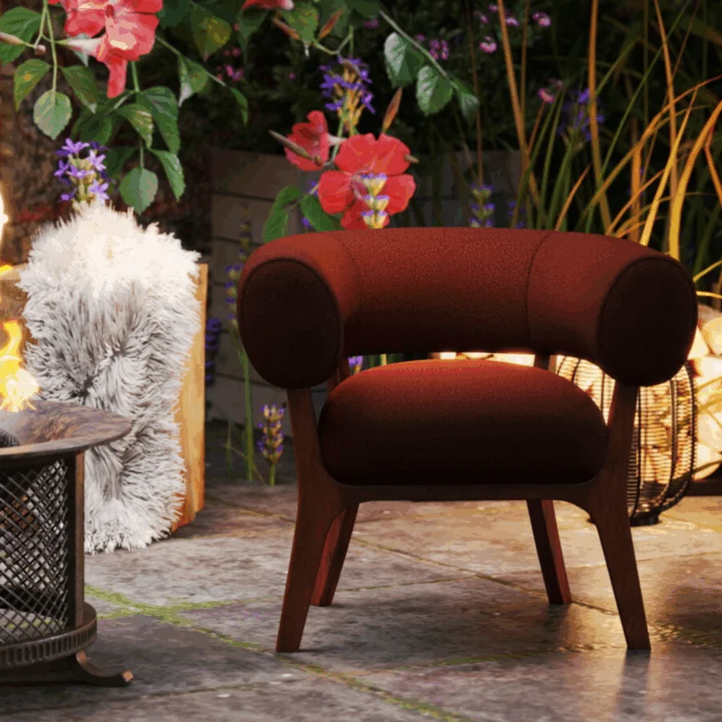 High End Luxury Home Furniture Upholstered Fabric Leisure Chairs for Hotel Home