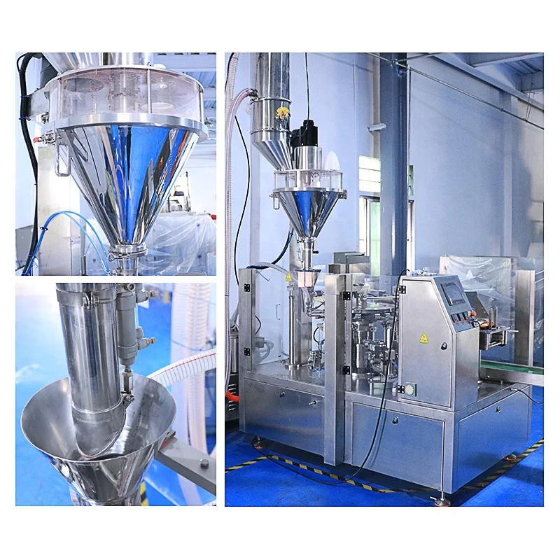 Factory Price Protein Spice Filling Packaging Spices Flour Premade Bag Cinnamon Powder Packing Machine