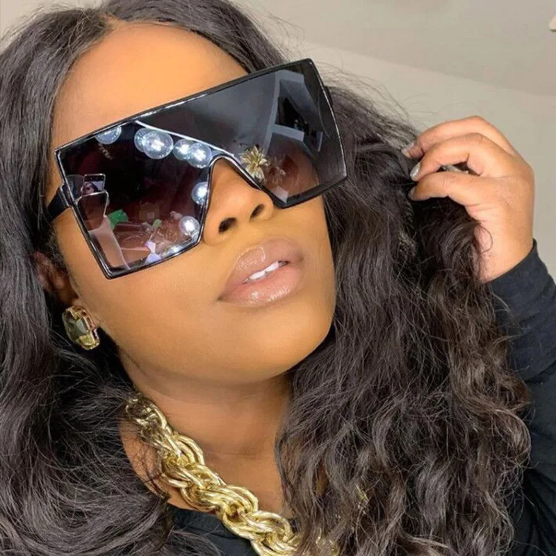 READSUN Korean Fashion Designer Square Big Shades Quality 2021 Sun Glasses Flat Top Bigger Women Oversized