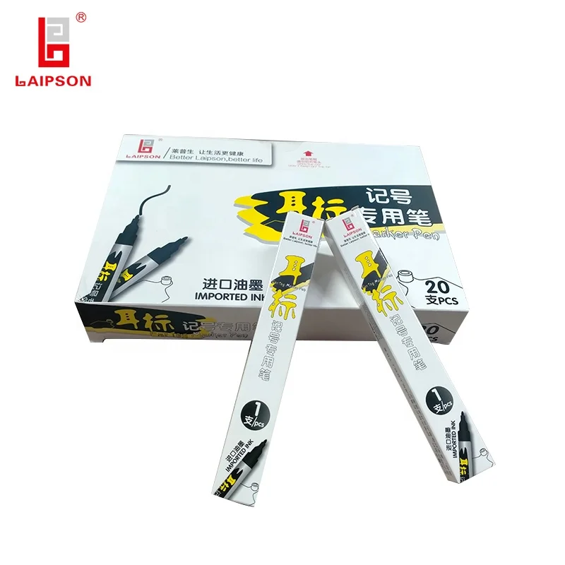 Animal ear tag marker pen with Good water resistance for livestock identification