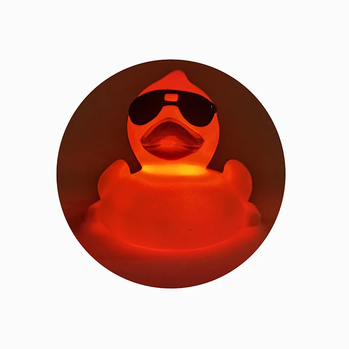 Rubber ducks light up gift baby bath duck animals LED flashing toy LED light  Flash duck toys