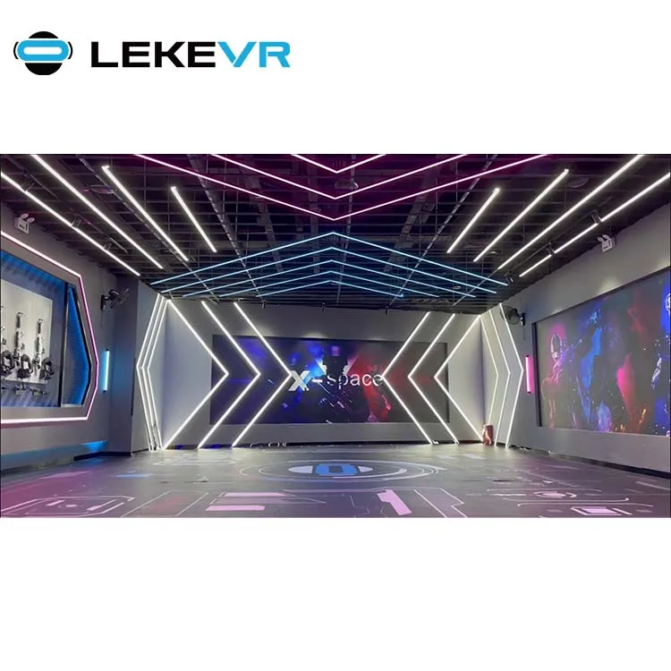 LEKE VR Business Shooting Simulator Виртуальная реальность многопользовательская 9D Аркада Бесплатный роуминг 2-6Player Arena