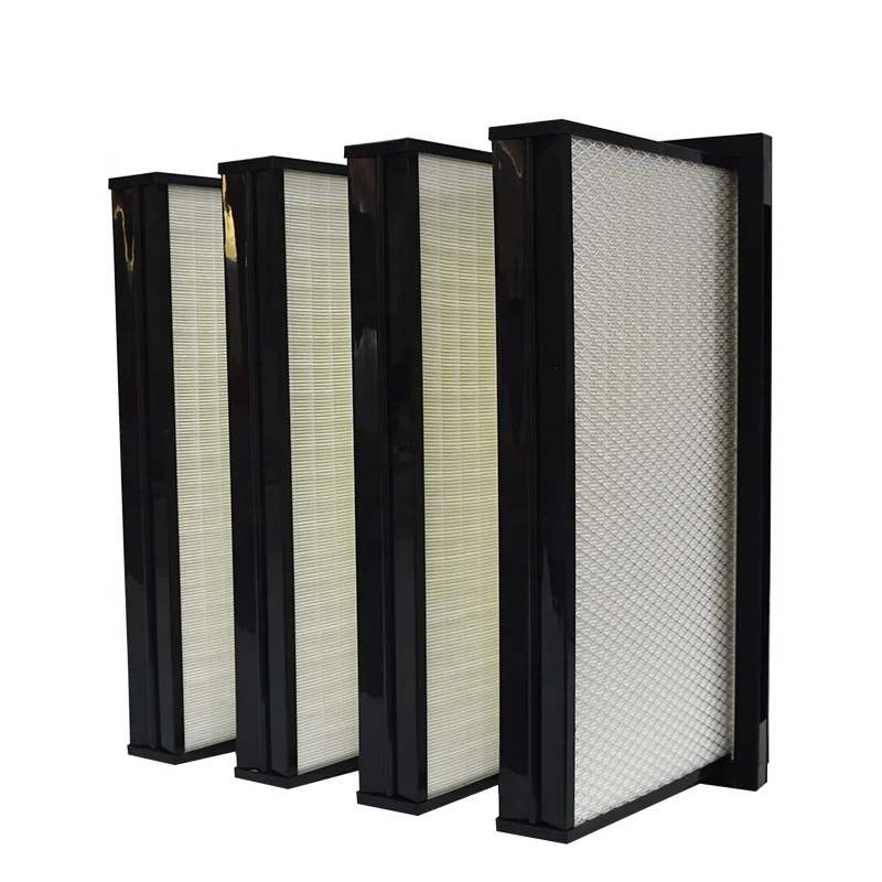 Best Selling Customized ABS Plastic V-Bank  Frame Air Filter Industrial Medium V Bank Filter New Condition Box Construction