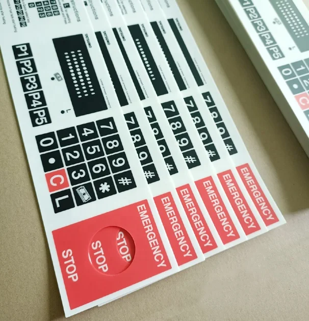 Customization Matte PET F150 F200 XE200 V200 Membrane Switch Panel