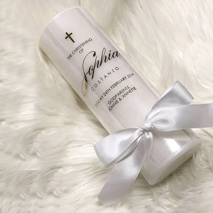 christening gifts christening  candle customized