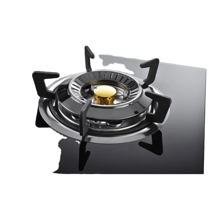 Built In Double Butane Natural Stoves Glass Panel Electronic Igniter Indoor Kitchen Portable Fire Universal Gas Stove